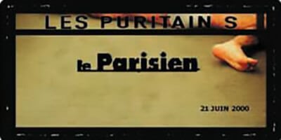 Press | "Les Puritains" by David Noir | Le Parisien | "Puritains" revival