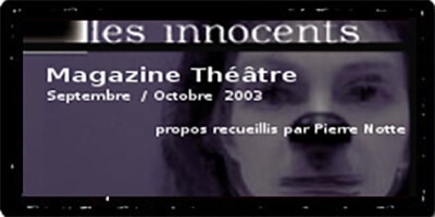 Theatre magazine | Pierre Notte | Et maintenant?。
