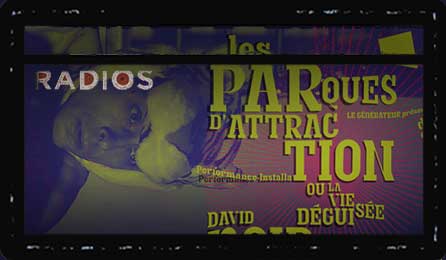 David Noir | "Les Parques d'attraction" à la radio | Visuel Filifox, Photo © Karine Lhémon