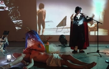 "Mobil'Homme", performance by David Noir | Après l'amour | Photo © Guy Degeorges